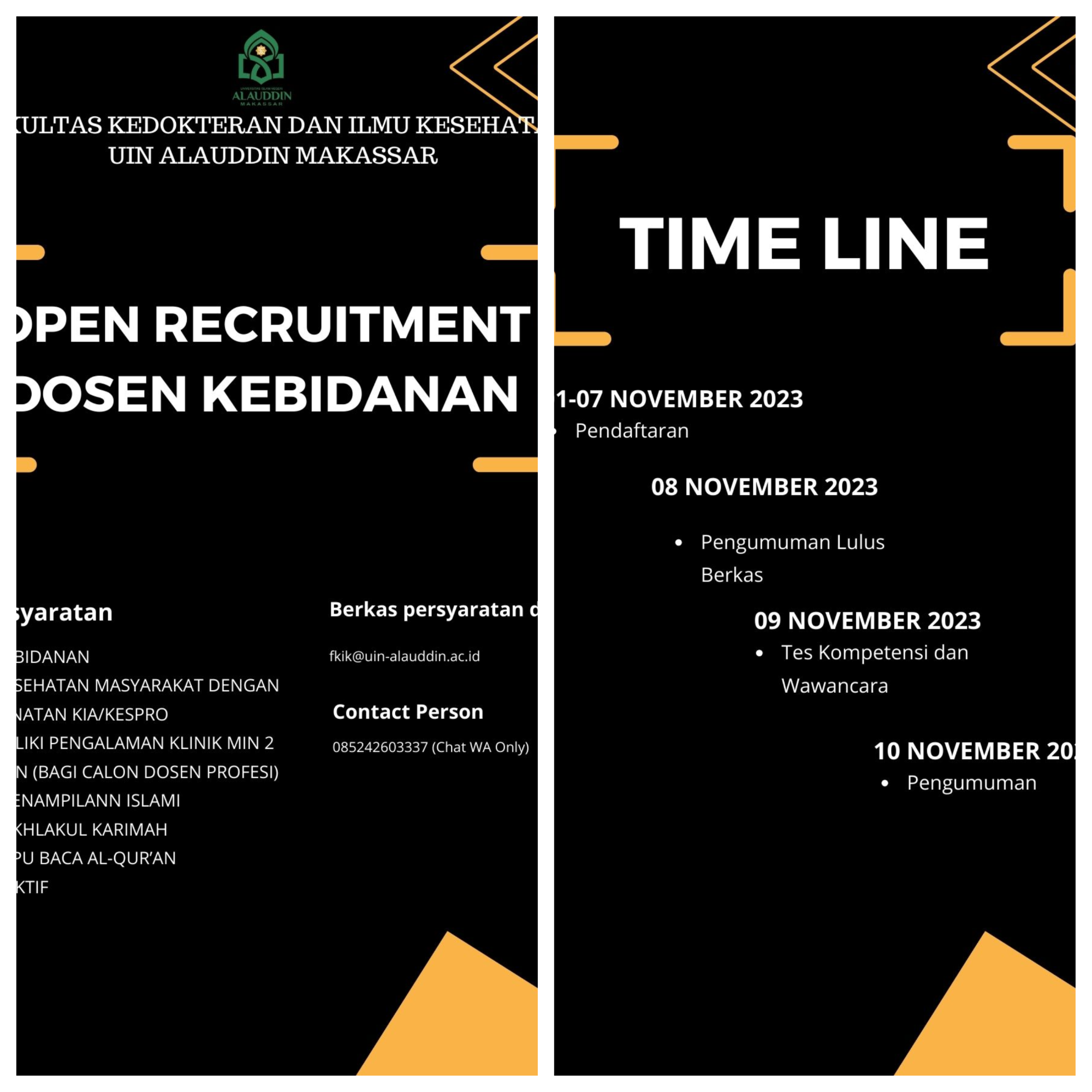 REKRUTMENT DOSEN PRODI KEBIDANAN