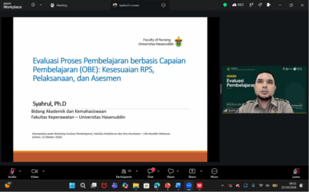 FKIK UIN Alauddin Gelar Workshop Evaluasi Pembelajaran Berbasis OBE, Diikuti 65 Dosen dari Sembilan Perguruan Tinggi
