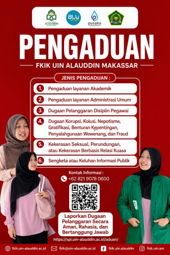 Tingkatkan Transparansi dan Pelayanan, FKIK UIN Alauddin Makassar Sediakan Kanal Pengaduan Resmi