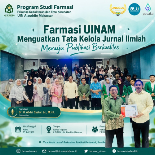 Farmasi UINAM Menguatkan Tata Kelola Jurnal Ilmiah Menuju Publikasi Berkualitas