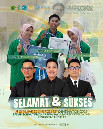 Mahasiswa Keperawatan UIN Alauddin Makassar Raih Juara 3 Video Education Dentination 2026